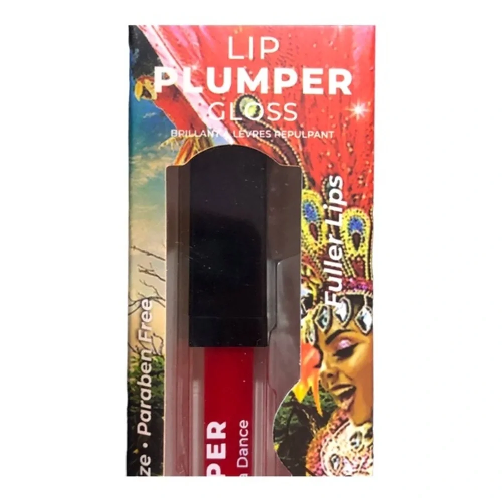2 high shine moisturizing paraben free lip pumper‎ glacier clear & samba red new